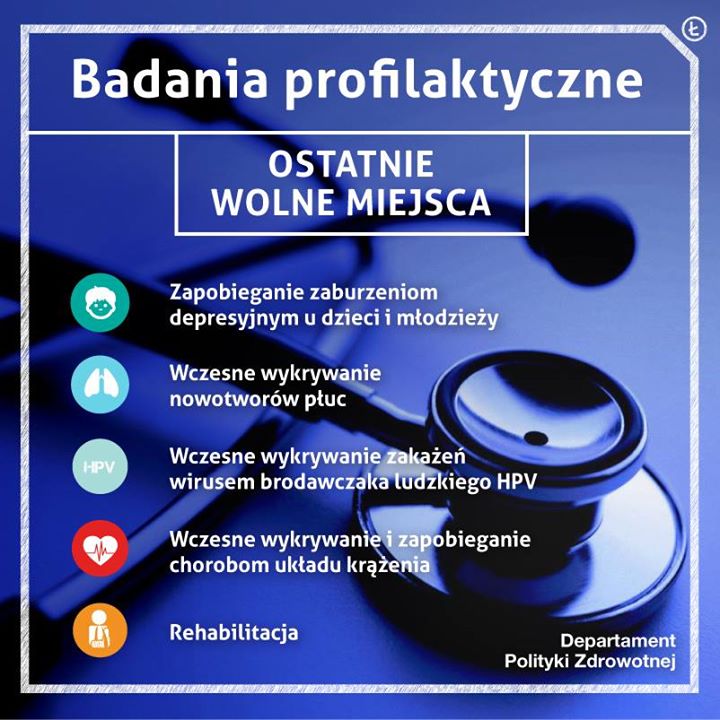 plakat promujący badania profilaktyczne